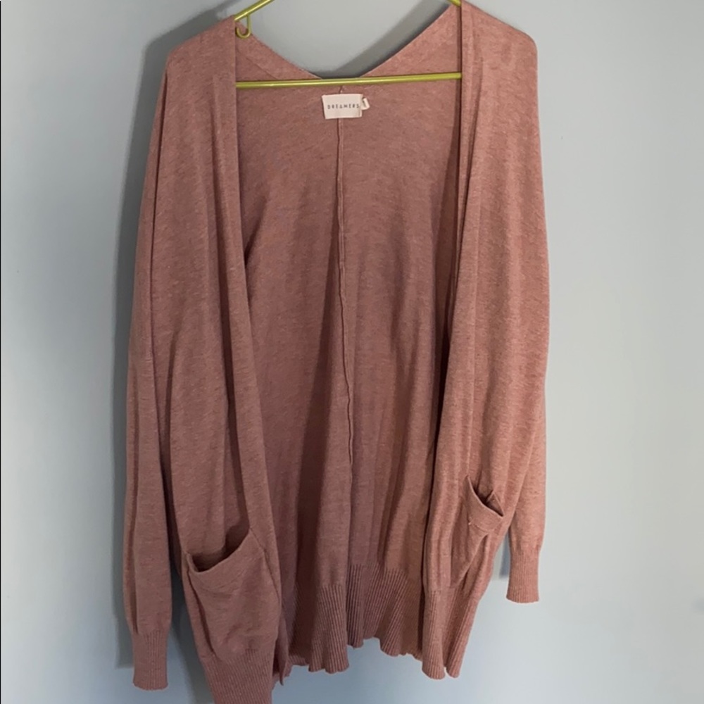 Oversize Dusty Pink Cardigan - Size S/M